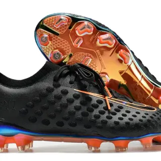 Nike Flyknit Ultra 黑色虹色鞋底 Firm-Ground 足球鞋