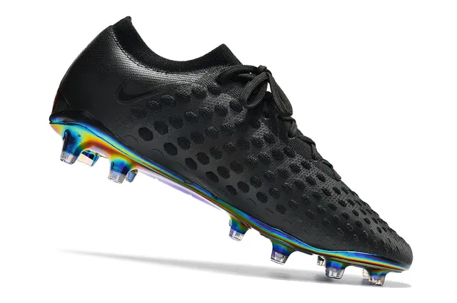 Nike Flyknit Ultra Noir semelle iridescente Firm-Ground Chaussures de football 12