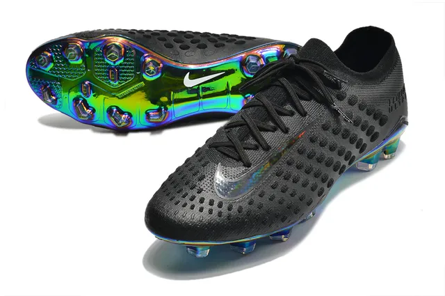 Nike Flyknit Ultra Noir semelle iridescente Firm-Ground Chaussures de football 15