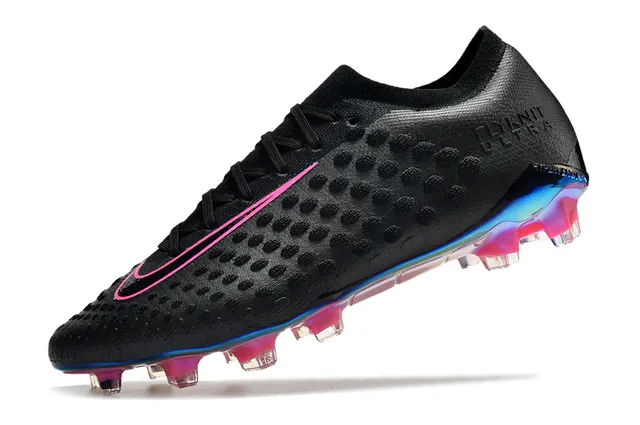 Nike Flyknit Ultra Noir semelle iridescente Firm-Ground Chaussures de football 19