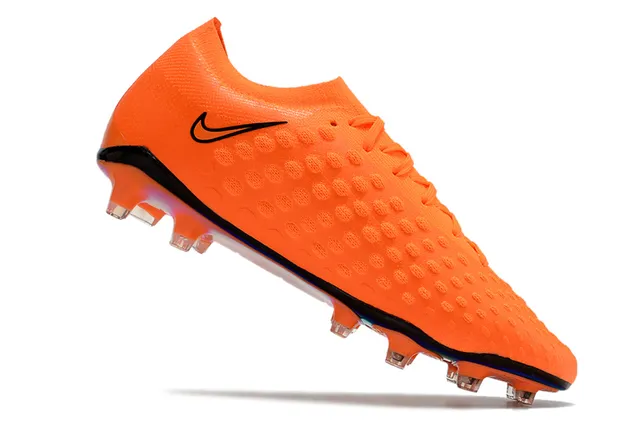 Nike Gold Transparent Metallic Knit Upper Textured Dot-Patterned Surface Firm-Ground Soccer Shoes 8