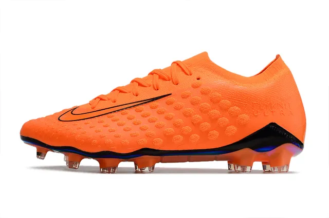 Nike Gold Transparent Metallic Knit Upper Textured Dot-Patterned Surface Firm-Ground Soccer Shoes 14