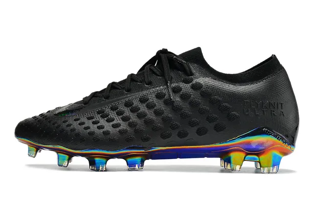 Nike Gold Transparent Metallic Knit Upper Textured Dot-Patterned Surface Firm-Ground Soccer Shoes 21