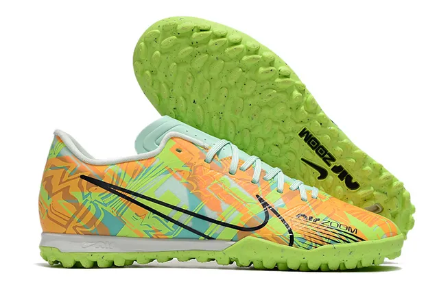 Nike doré blanc métallique cuivre synthétique supérieur semelle extérieure pelouse football chaussures 3