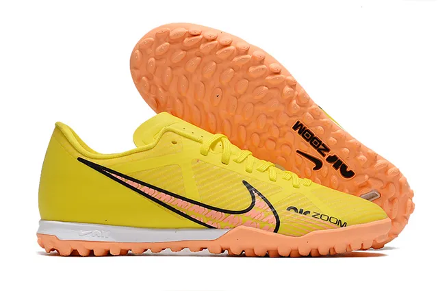 Nike doré blanc métallique cuivre synthétique supérieur semelle extérieure pelouse football chaussures 4