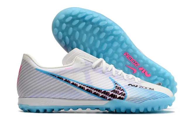 Nike doré blanc métallique cuivre synthétique supérieur semelle extérieure pelouse football chaussures 10
