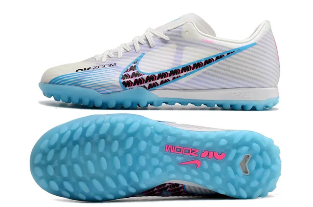 Nike doré blanc métallique cuivre synthétique supérieur semelle extérieure pelouse football chaussures 11