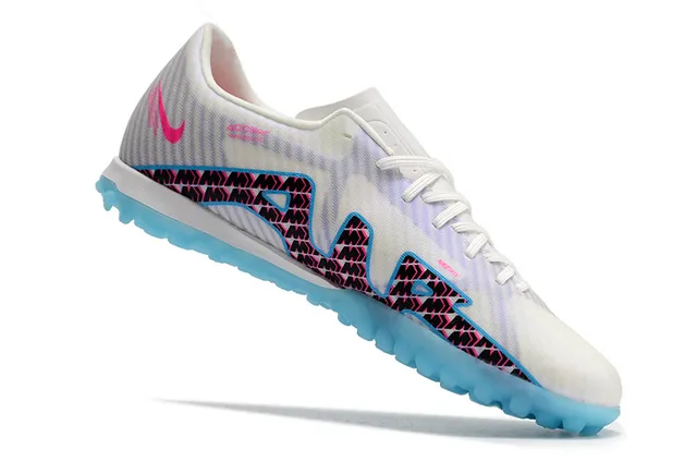 Nike doré blanc métallique cuivre synthétique supérieur semelle extérieure pelouse football chaussures 12