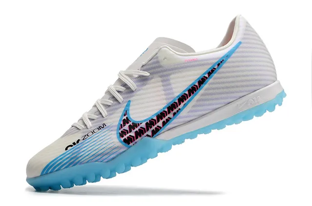 Nike doré blanc métallique cuivre synthétique supérieur semelle extérieure pelouse football chaussures 13