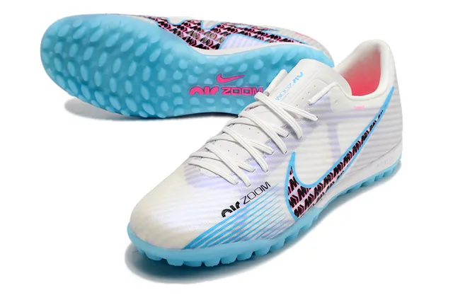 Nike doré blanc métallique cuivre synthétique supérieur semelle extérieure pelouse football chaussures 15