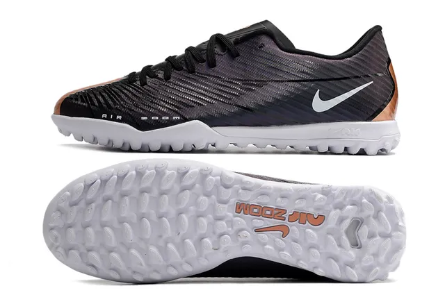 Nike doré blanc métallique cuivre synthétique supérieur semelle extérieure pelouse football chaussures 17