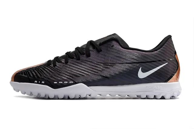 Nike doré blanc métallique cuivre synthétique supérieur semelle extérieure pelouse football chaussures 20