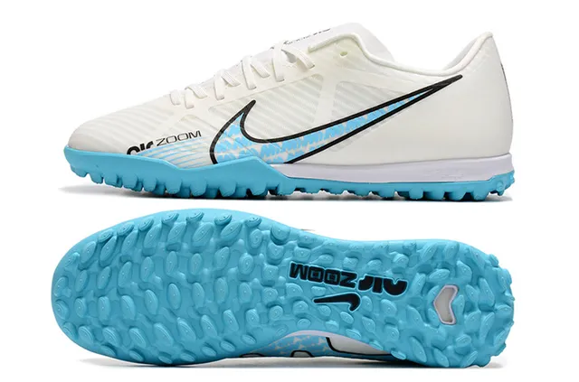 Nike doré blanc métallique cuivre synthétique supérieur semelle extérieure pelouse football chaussures 23