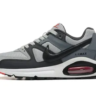 Nike Gray Black Layered Synthetic Cage Visible Heel Air Unit Lifestyle Sneakers