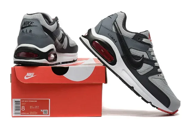 Nike Sneakers Lifestyle Gris Noir Synthétique Cage Talon Visible Air Unit 2