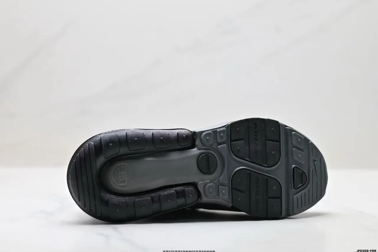 Nike Gray Black Perforated Engineered Mesh Upper Visible Air Zoom Heel Unit Lifestyle Sneakers 2