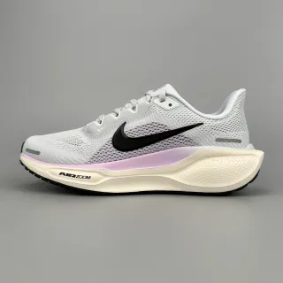 Nike Gris Rosa Parte superior de malla ingenieril React + Air Zoom Midsole en capas Zapatos de running