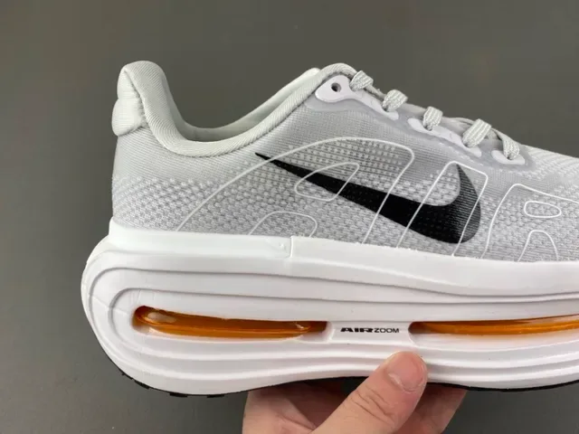 Nike Air Zoom Units Gris Blanc Maille Supérieure Visible Orange Chaussures de Course 3