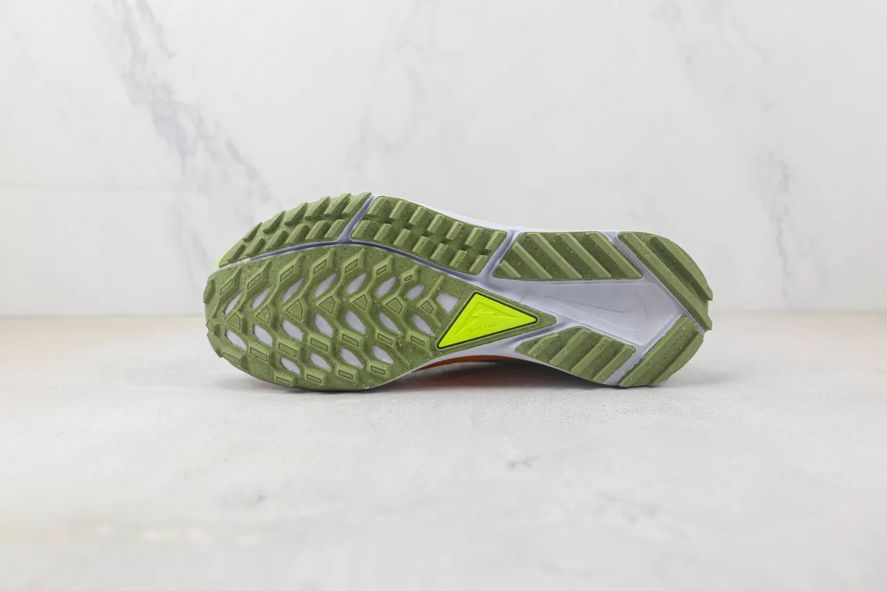 Nike Gray Yellow Engineered Mesh Upper Neon Swoosh Accent Running Shoes 8