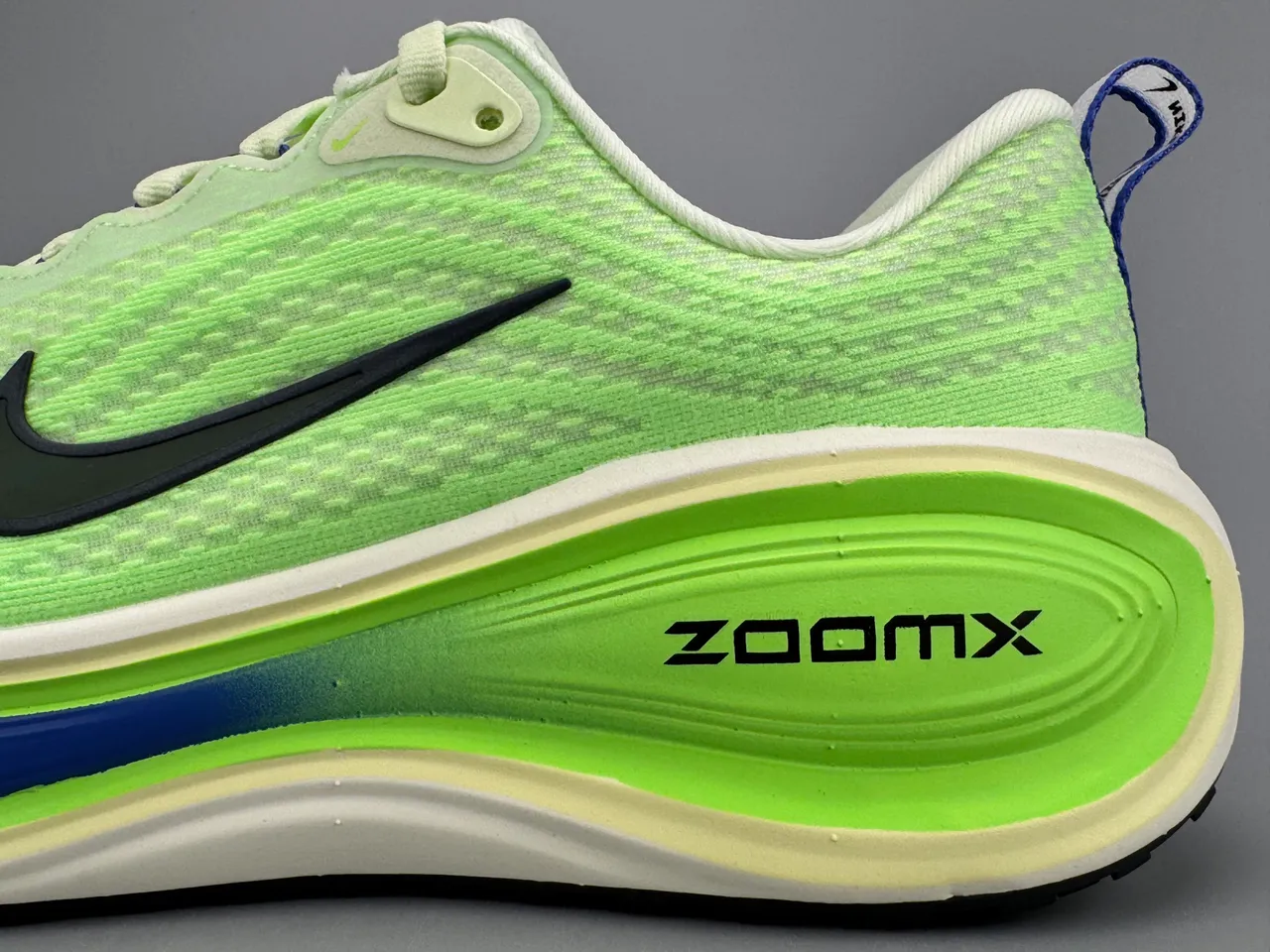 Nike Green Blue Engineered Mesh Upper Full-Length Carbon Plate Running Shoes 5