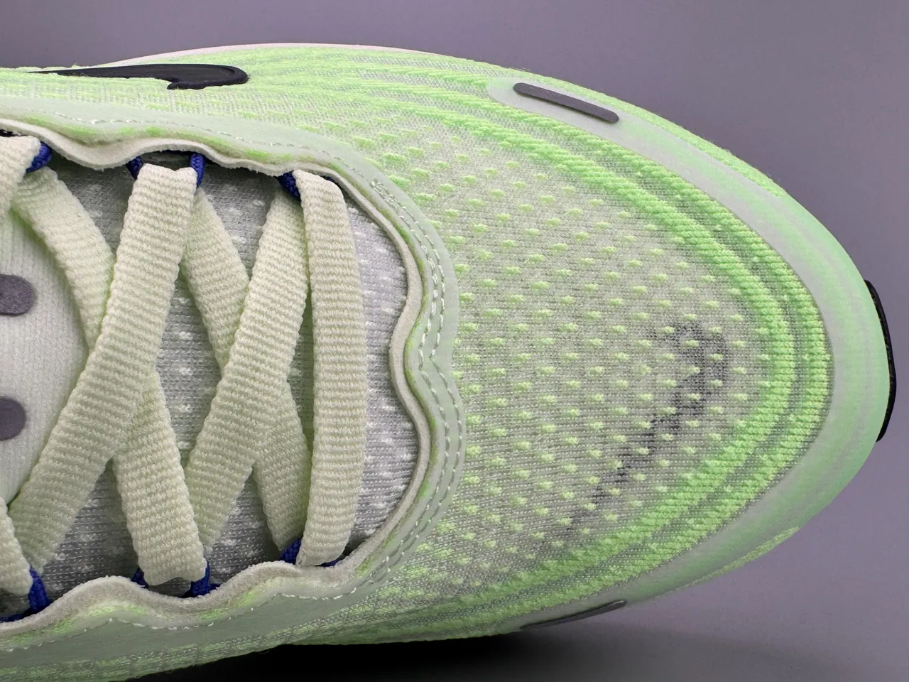 Nike Green Blue Engineered Mesh Upper Full-Length Carbon Plate Running Shoes 6