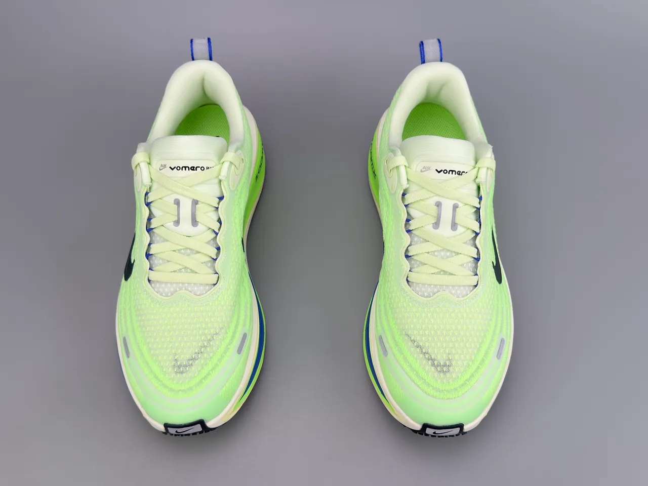 Nike Green Blue Engineered Mesh Upper Full-Length Carbon Plate Running Shoes 9