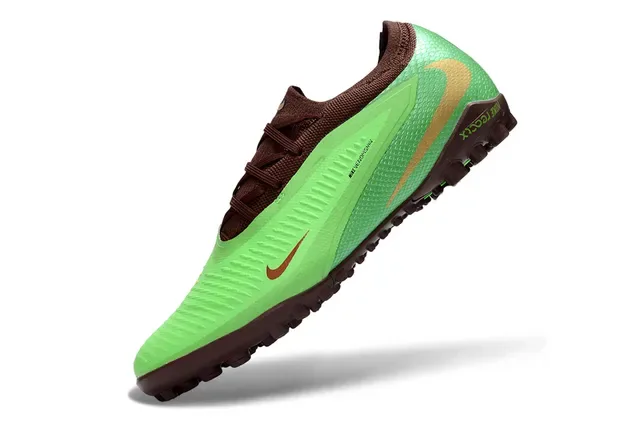 Nike Vert Brun Chaussures de Football Turf Bas Haut Synthétique Overlay Texturé à l'Aspect Peau de Serpent 2