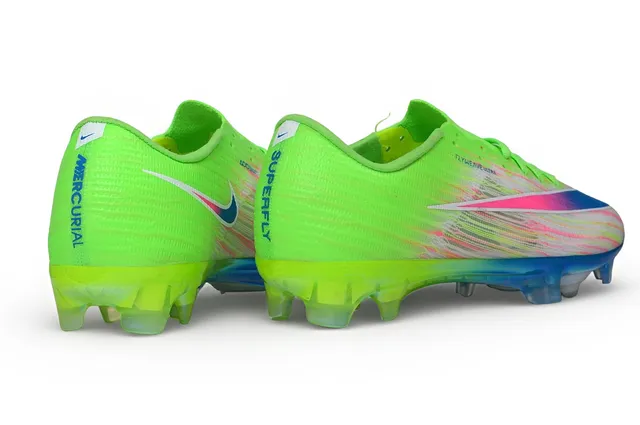 Nike Vert Multicolore Flyweave Haut Semelle Iridescente Firm-Ground Chaussures de Football 5