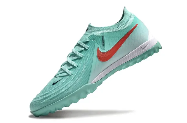 Nike Vert Rouge Upper Knit Low-Cut Turf Chaussures de football 3