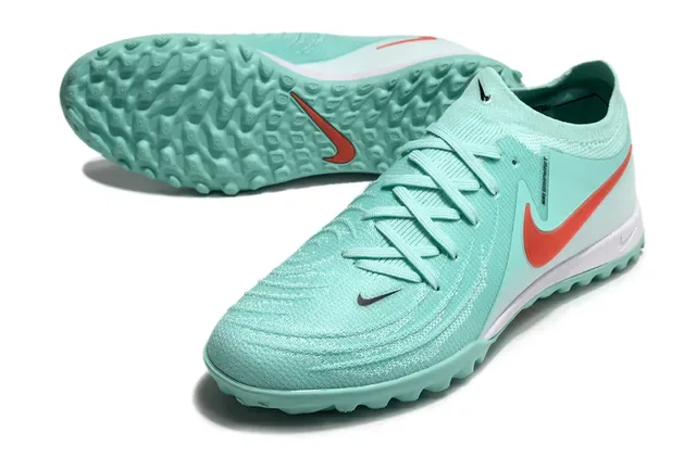 Nike Vert Rouge Upper Knit Low-Cut Turf Chaussures de football 4