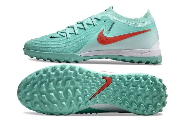 Nike Vert Rouge Upper Knit Low-Cut Turf Chaussures de football 6