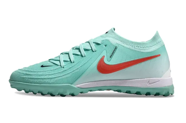 Nike Vert Rouge Upper Knit Low-Cut Turf Chaussures de football 7