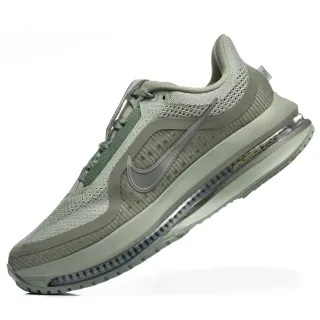 Nike Chaussures de course vert argent upper en maille ingenierée full length air zoom unit