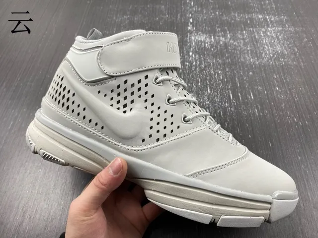 Nike High-Top Perforated Gray Basketball Shoes 3