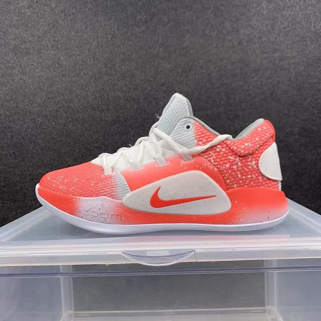 Nike KD 12 Orange Red White Speckled Basketball Shoes 2