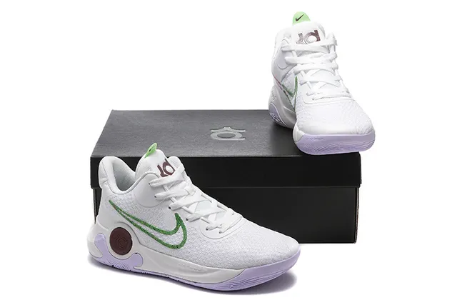 Nike KD Gray Black Knit Mesh Upper Gum Rubber Outsole Basketball Shoes 13