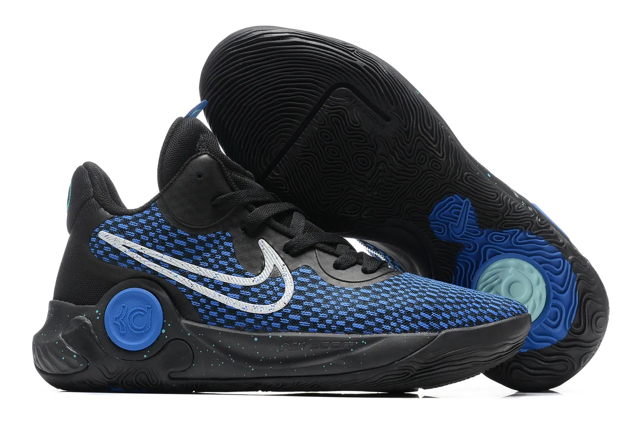 Nike KD Gray Black Knit Mesh Upper Gum Rubber Outsole Basketball Shoes 14