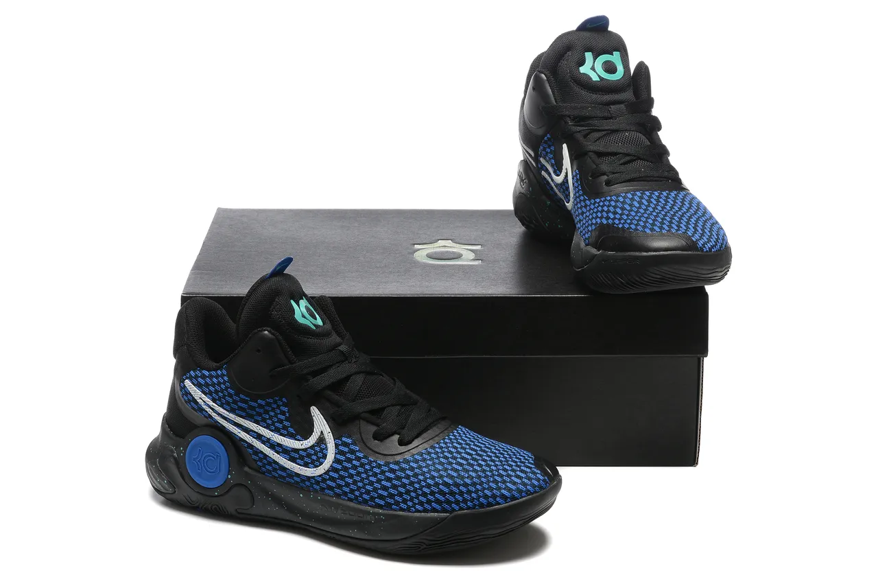 Nike KD Gray Black Knit Mesh Upper Gum Rubber Outsole Basketball Shoes 15