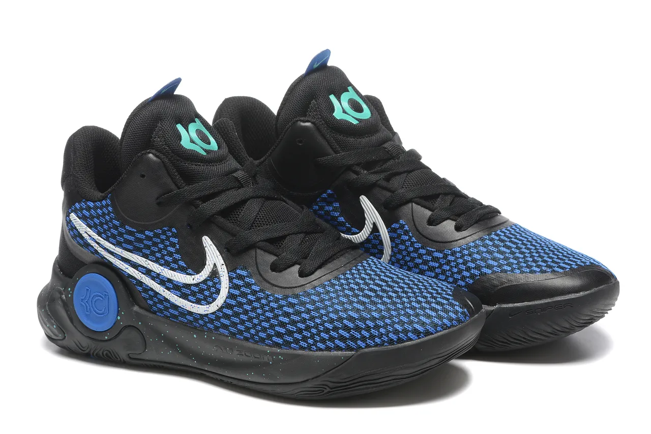 Nike KD Gray Black Knit Mesh Upper Gum Rubber Outsole Basketball Shoes 17
