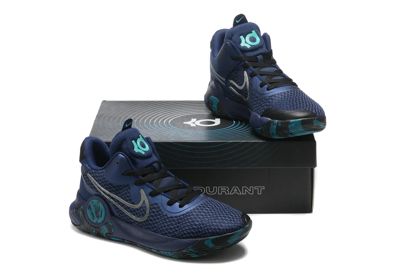 Nike KD Gray Black Knit Mesh Upper Gum Rubber Outsole Basketball Shoes 20