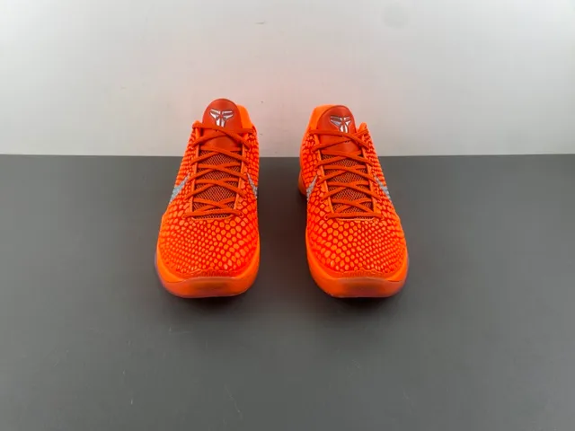 Nike Kobe 6 Orange Yellow Silver Basketball Shoes 12