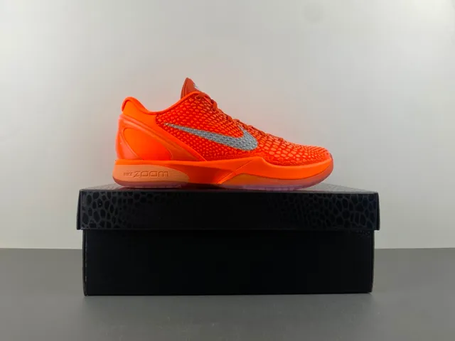 Nike Kobe 6 Orange Yellow Silver Basketball Shoes 16