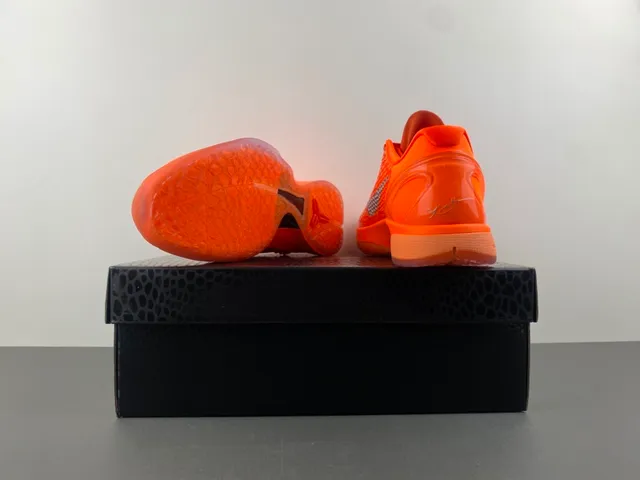 Nike Kobe 6 Orange Yellow Silver Basketball Shoes 17