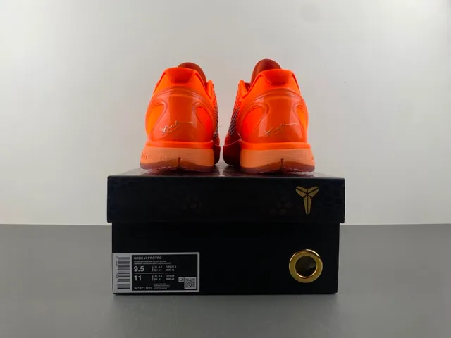 Nike Kobe 6 Orange Yellow Silver Basketball Shoes 18