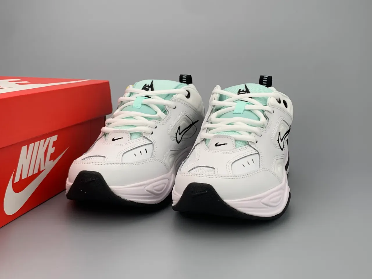 Nike M2K Tekno White Mint Green Chunky Sneakers 3