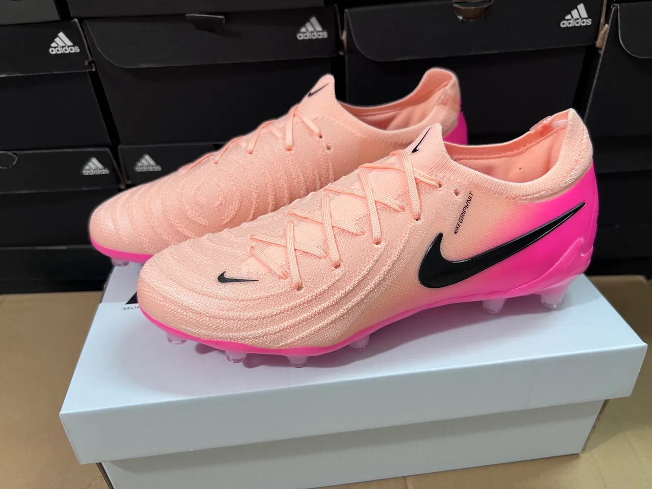 Nike Mercurial Soccer Cleats Peach Pink Gradient Firm-Ground Soccer Shoes 2