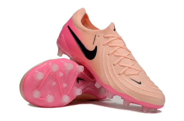 Nike Mercurial Soccer Cleats Peach Pink Gradient Firm-Ground Soccer Shoes 12