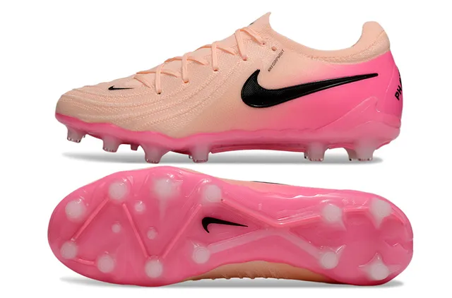 Nike Mercurial Soccer Cleats Peach Pink Gradient Firm-Ground Soccer Shoes 14