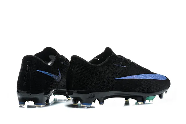 Nike Mercurial Superfly Flyknit Ultra Black Blue Green Firm-Ground Soccer Shoes 5