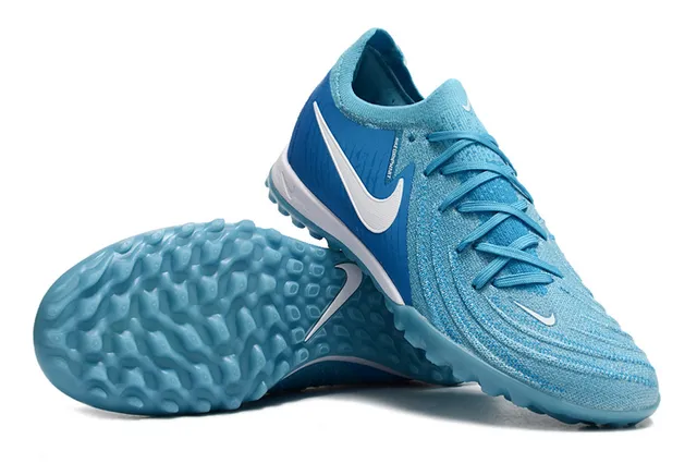 Nike Mercurial Turf Light Blue White Turf Soccer Shoes 3